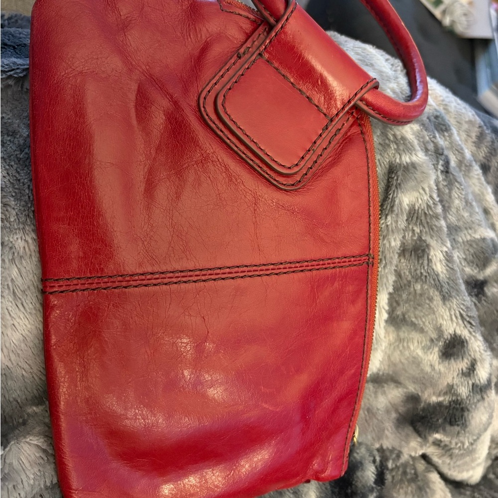 HOBO Red Leather Clutch